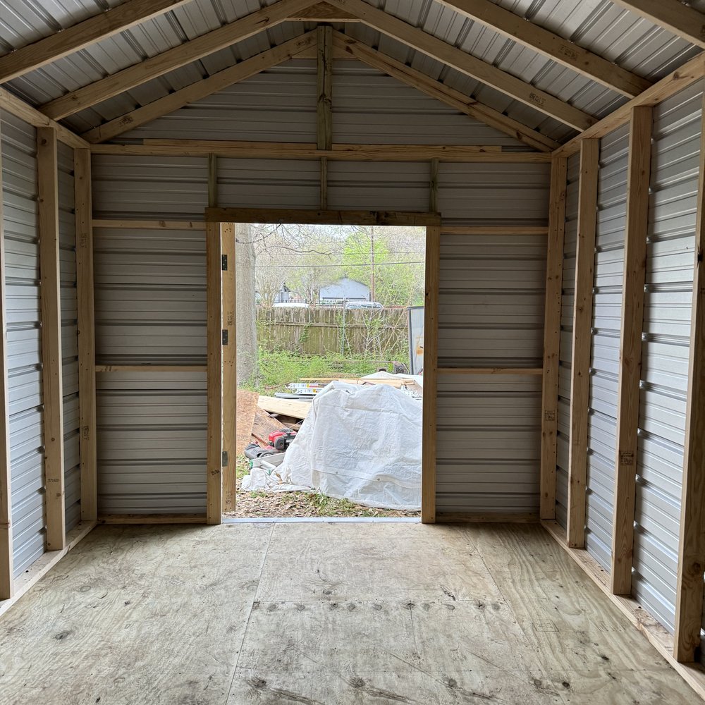 Finished shed storage with quality craftsmanship
