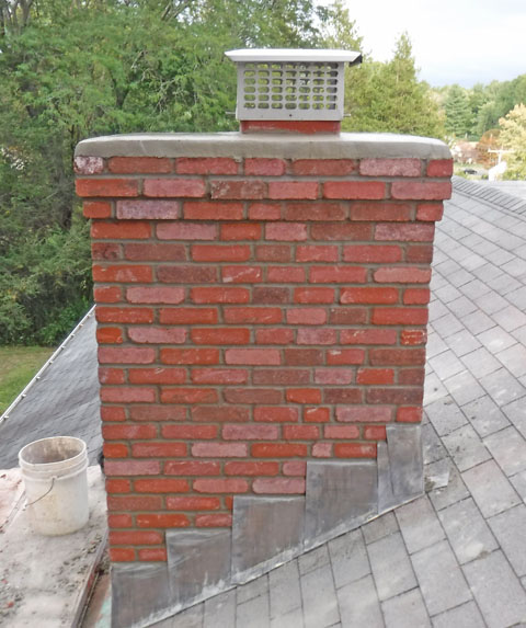 Tuckpointing restoration work